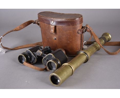 A WWI W.Watson &amp; Sons Ltd brass Sighting Tel No.4 MkIII, dated 1916, No.7844, marked with broad arrow, optics very good, 