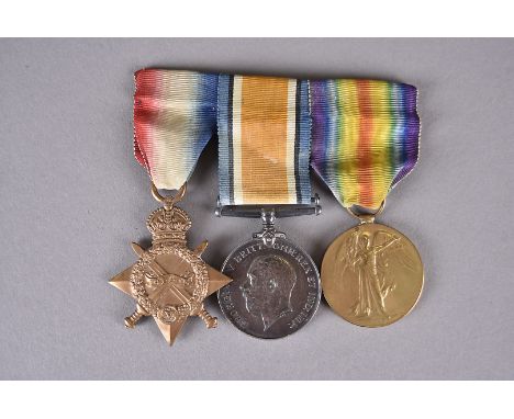 A WWI Middlesex Regt trio, awarded to 3420 PTE. A. MITCHELL. MIDD'X R (3) 