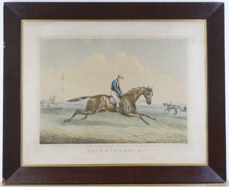 After Henry Thomas Alken (British, 1785-1851), Blink Bonnie Winner of the Epsom Derby &amp; Oaks 1857, lithograph, Published 