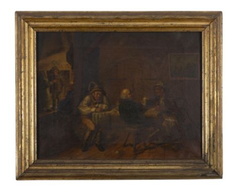 ATTRIBUTED TO R. SMIRKE RA The SmugglersOil on canvas, 33 x 42cm