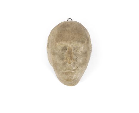 SÉAMUS MURPHY RHA (1907 - 1975)Death Mask of Patrick Kavanagh Plaster cast, 29cm longSigned and dated (19)'67Patrick Kavanagh