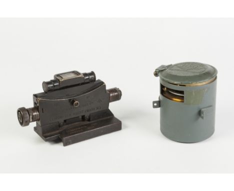 A. KERSHAW & SON MARK III CLINOMETER SIGHT FOR VICKERS GUN, No: 1912, 1918, together with a HORSTMANN GEAR Co Ltd MECHANICAL 