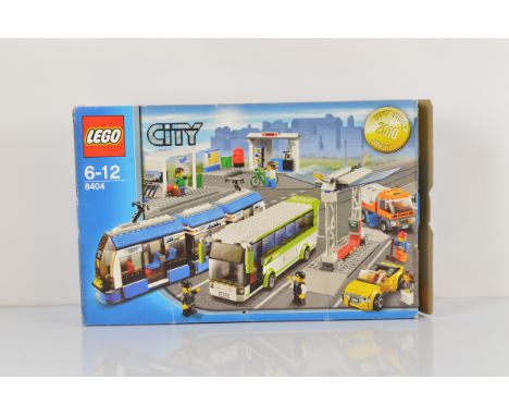 A boxed Lego City model, Public Transport 8404, opened with manual and unchecked 