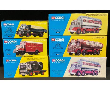 Toys - Corgi Classics models including Foden S21 'Mickey Mouse' cylindrical tanker - Arrow Bulk Carriers Ltd, boxed; others (