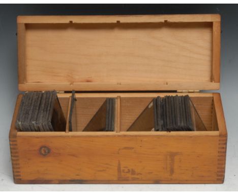 Photography - a collection of magic lantern slides, various subjects, military, Old Masters; etc 