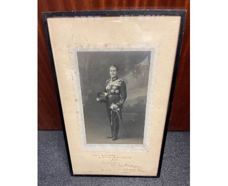 A large black and white full length photographic portrait of General Sir Percy Pollexfen de Blaquiere Radcliffe KCB KCMG DSO 