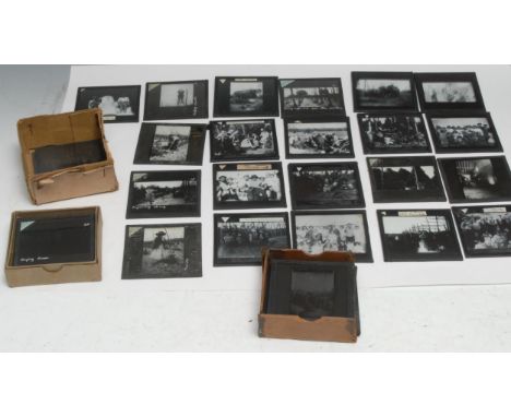 Photography - Social History, Brewing and Agriculture - a collection of real photographic magic lantern slides, relating to h