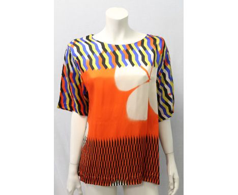 DRIES VAN NOTEN, a ladies multicoloured top, size M