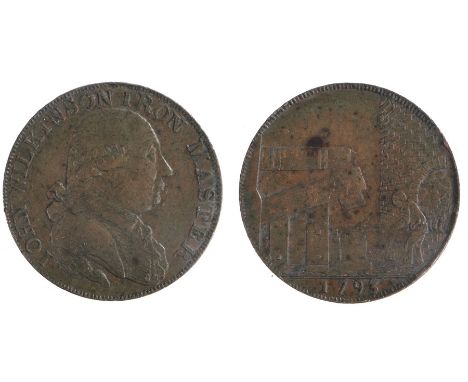 British Token, copper Halfpenny, 1793, John Wilkinson Iron Master