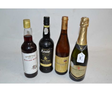 Armilar Ruby Port, Liebfraumilch, Marques de Monistrol Cava, Mulled Wine, (4)