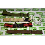 200x British Forces belts - various types and sizes