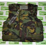 11x British Army DPM combat vests - mixed sizes - no filler