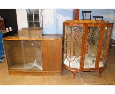 2 x Vintage Display Cabinets