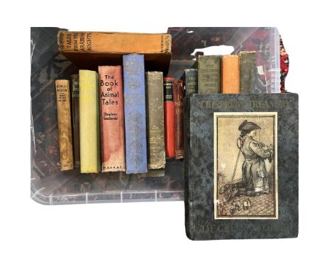 Vintage childrens books circa 1930 to include: Alice in Wonderland - Ward, Lock and co, Childrens Treasury of Great Stories, 