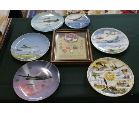 Selection of RAF &amp; other aircraft/military ceramic collectible items.