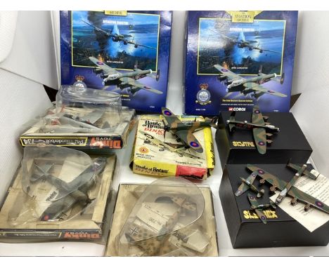 Dinky Vintage aircraft toys boxed to include 718.726 and 734-Boxes are poor and contents original and 2 Corgi boxed complete 