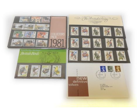 A quantity of mint presentation pack stamps and albums of first day covers, and collectors mint issue stamps