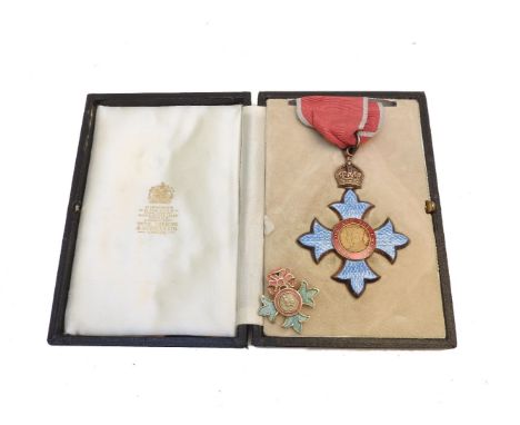 A George VI Most Excellent Order of the British Empire Commander (CBE), in fitted case, and a silver gilt enamel ladies Empir