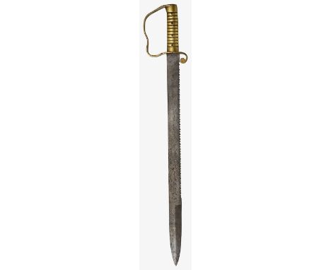 An 1856 Pattern Infantry Pioneer sword by Wilkinsonthe 57cm saw-back steep blade stamped Wilkinson London and with inspection