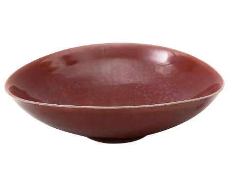 Rupert Spira (British b.1960) A studio pottery red copper glazed stoneware bowl RS seal markdiameter 15.6cm.Condition:Good co