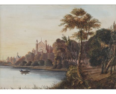 ENGLISH SCHOOL, 19TH CENTURY (2)Eton Chapel from the Thameswatercolour17 x 23.5cmProvenanceAbbott & Holder, London, from whom