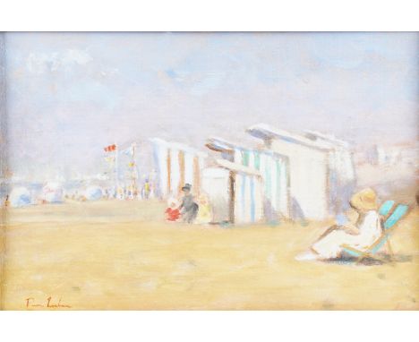 PIERRE *** (FRENCH, 20TH CENTURY)Girls playing in boats
indistinctly signed (lower left)
oil on canvas-board
20.5 x 30.5cm