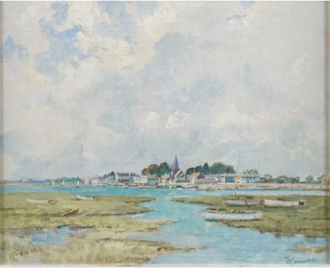 DAVID O'CONNELL (BRITISH, 1895-1976)Bosham, near Chichester
signed twice 'O'CONNELL' (lower left and lower right)
oil on boar