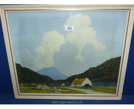 A framed Paul Henry print 'The Blue Lake, Connemara'.