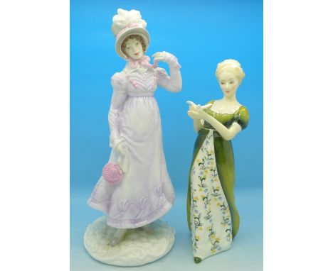 A Royal Worcester limited edition figure and a Royal Doulton figure, Venetia, (2)