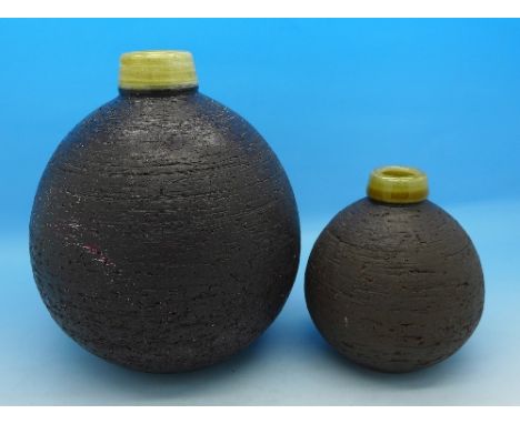 Two Gunnar Nylund Nymõlle Danish vases, 14cm and 9cm