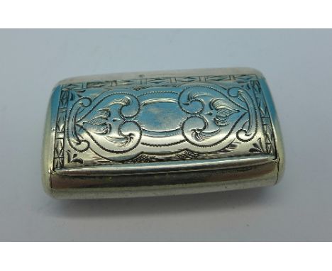 A 19th Century Swedish silver snuff box