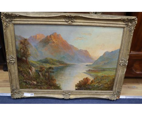 Graham Williams (A.K.A. Francis Jamieson 1895-1950), oil on canvas, Helvellyn, Thirlmere, Lake District, signed, 49 x 74cm