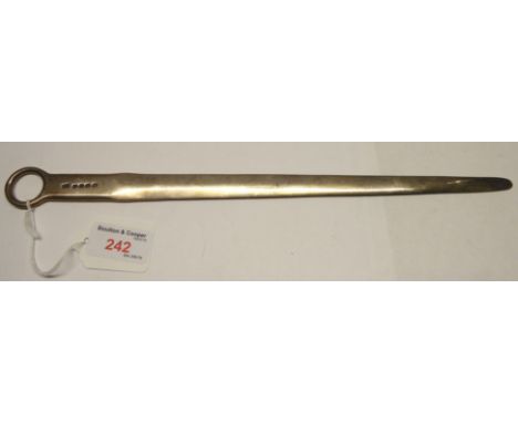 A George III silver Meat Skewer with ring handle, London 1813, maker probably John King, 4.4 oz.