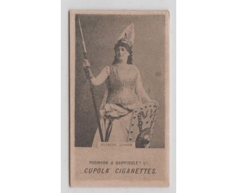 Cigarette card, Robinson &amp; Barnsdale, Actresses, Cupola, type card, Blanche Graham, (back lightly stained but gen gd) (1)