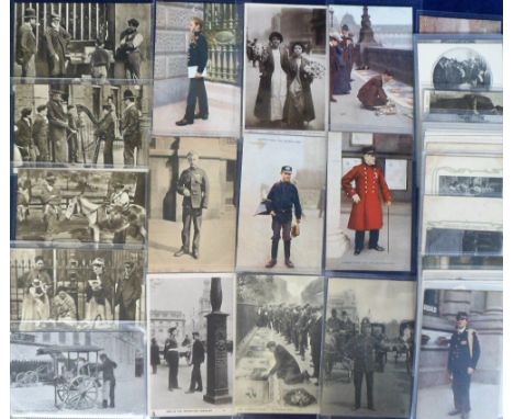Postcards, a mixed London Life selection of approx. 38 cards from a range of series inc. Pavement Artist LL302, Flower Seller