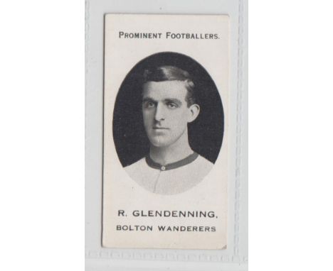 Cigarette card, Taddy, Prominent Footballers (London Mixture), Bolton Wanderers, type card, R. Glendenning (vg) (1) 