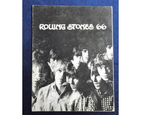 Music Memorabilia, Rolling Stones 1966 Tour programme, bears the names in ink of all The Rolling Stones (twice), The Yardbird