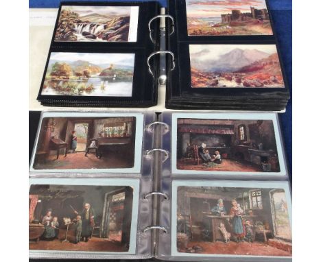 Postcards, a collection of approx. lower 250 cards in 2 modern albums, the majority published by Tuck inc. Rough Seas (variou