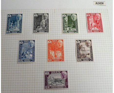 Stamps, British Commonwealth,  a collection contained in 'Collecta Q One' stamp album (with slip case), Aden to Hong Kong, mi