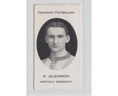 Cigarette card, Taddy, Prominent Footballers (London Mixture),  Sheffield Wednesday, type card, R. Glennon (vg) (1) 