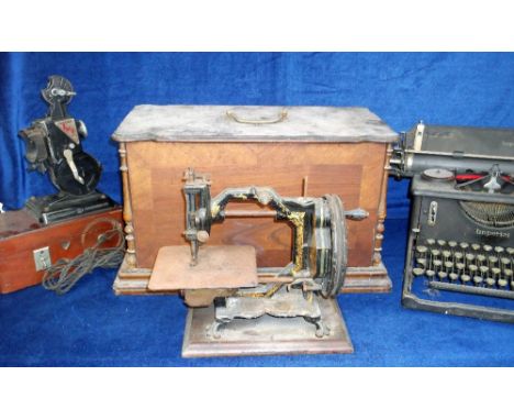 Collectors Mechanical Items, Collier and Son of London vintage sewing machine, another highly decorated vintage sewing machin