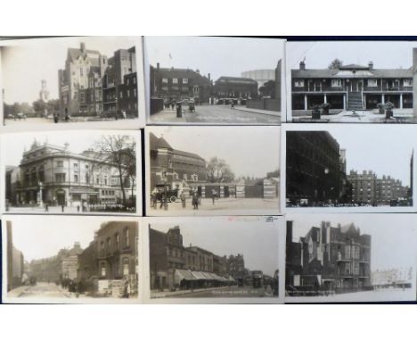 Postcards, a selection of 34 RP's of London, mainly Kennington all published by Johns, inc. The Old Hostel (2), Belgrave Hosp