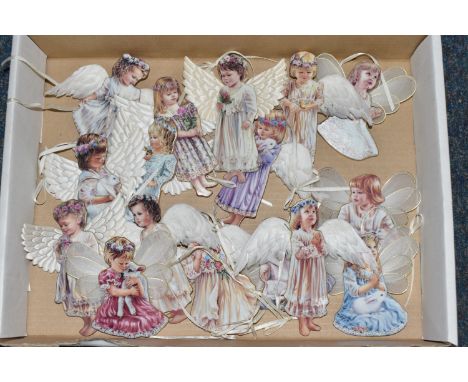 A BOX OF BRADFORD EDITIONS 'HEAVEN'S LITTLE ANGELS ORNAMENTS', by Dona Gelsinger, sixteen ornaments, comprising Gentle Guardi