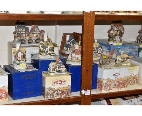 A LARGE GROUP OF MOSTLY SPECIAL EDITION DAVID WINTER COTTAGES  comprising a Collectors Guild release of 'On The Riverbank' pl