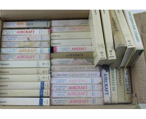 A large quantity of 'The Observer's Book', mostly relating to aircraft by William Green, covering aircraft throughout the yea