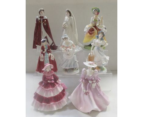 Four Royal Worcester figurines, two form the limited edition Old Country Ways collection, 'The Shepherdess' no.980/9500, 'The