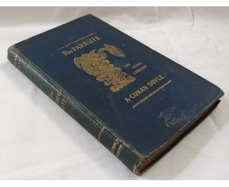 Arthur Conan Doyle, The Parasite, published by A Constable and Co, 1894, blue cloth boards with gilt titling
