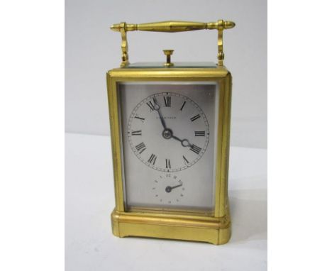 ANTIQUE Carriage CLOCK Leather on sale With Red Velvet Iinside,19 Century BOX only