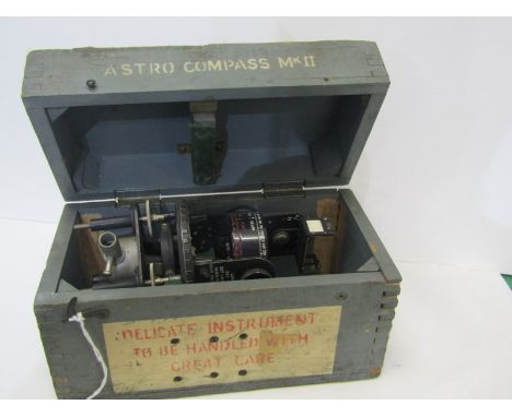 MILITARY, cased astro compass mark MK11 