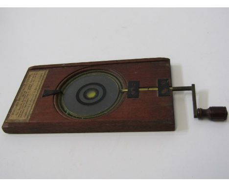 ANTIQUE MAGIC LANTERN ACCESSORY, ratchets Astronomical slide of Venus by Carpenter and Westley,&nbsp;Slide in working order